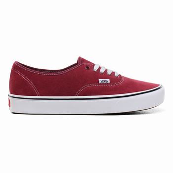 Vans Suede ComfyCush Authentic - Miesten Tennarit - Punainen/Valkoinen